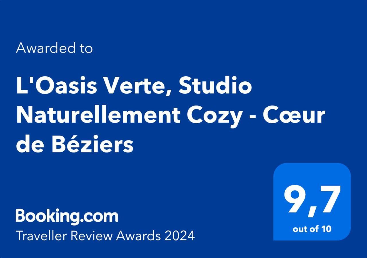 L'Oasis Verte, Studio Naturellement Cozy - Coeur De Beziers Luaran gambar